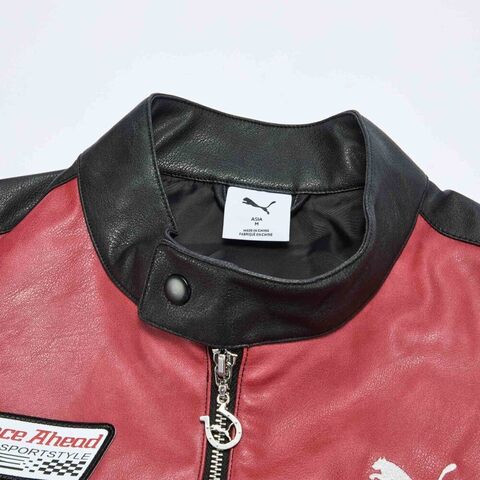 puma彪马2026中性中性-RACE AHEAD PU JKT-黑色皮衣63603101