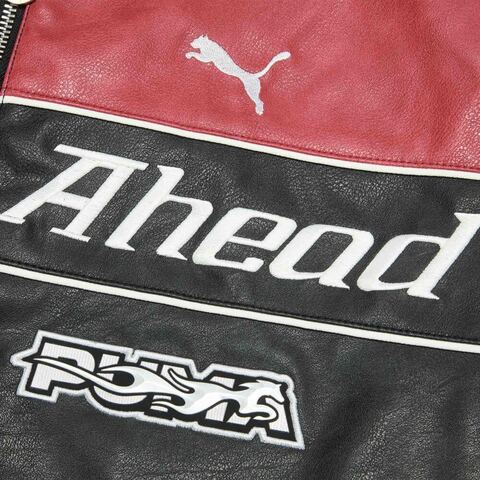 puma彪马2026中性中性-RACE AHEAD PU JKT-黑色皮衣63603101