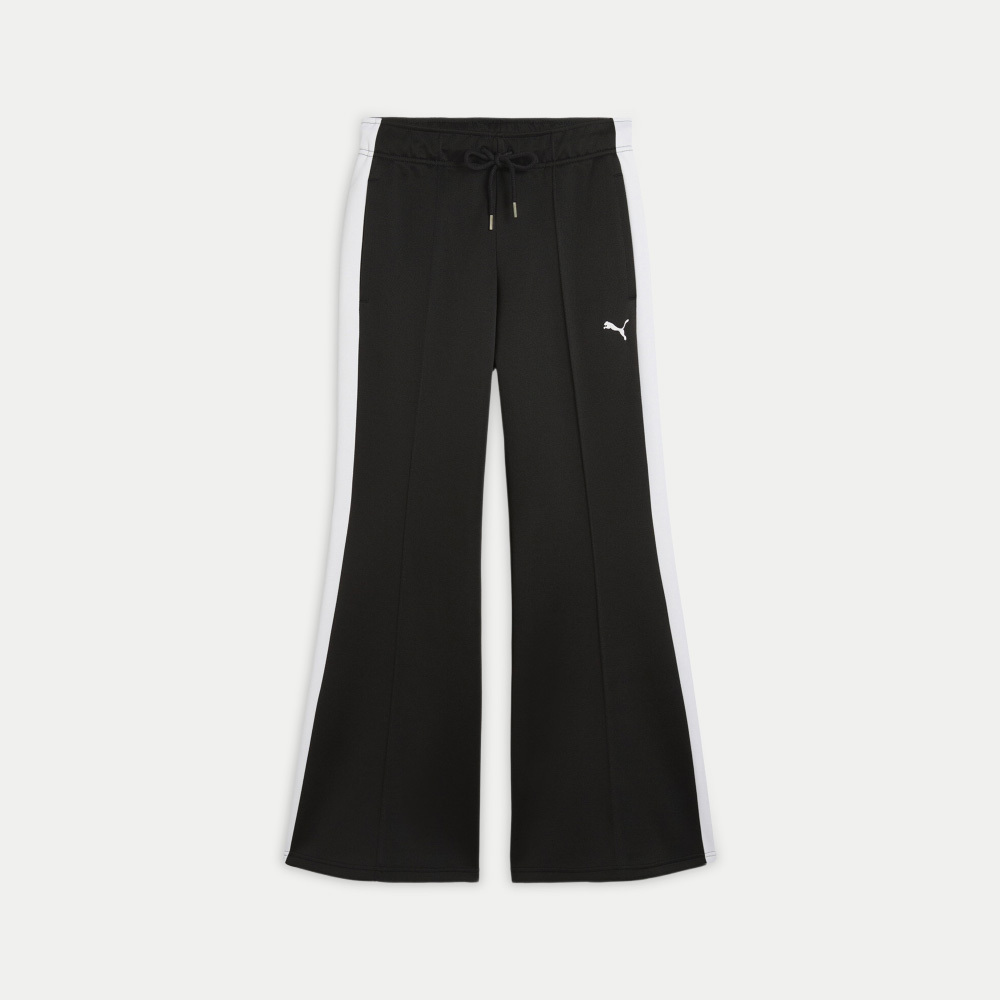 puma彪马2026女子女子-T7 Relaxed Flared Pants-黑色针织长裤63740801