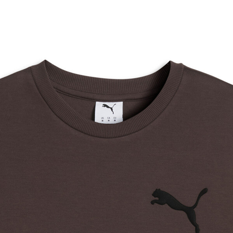 puma彪马2026男子男子-ESS ELEVATED CAT LOGO Rel-巧克力棕针织无帽卫衣63679131