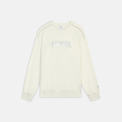 puma彪马2026中性中性-RACE AHEAD CREW TERRY-米白色针织无帽卫衣63603391