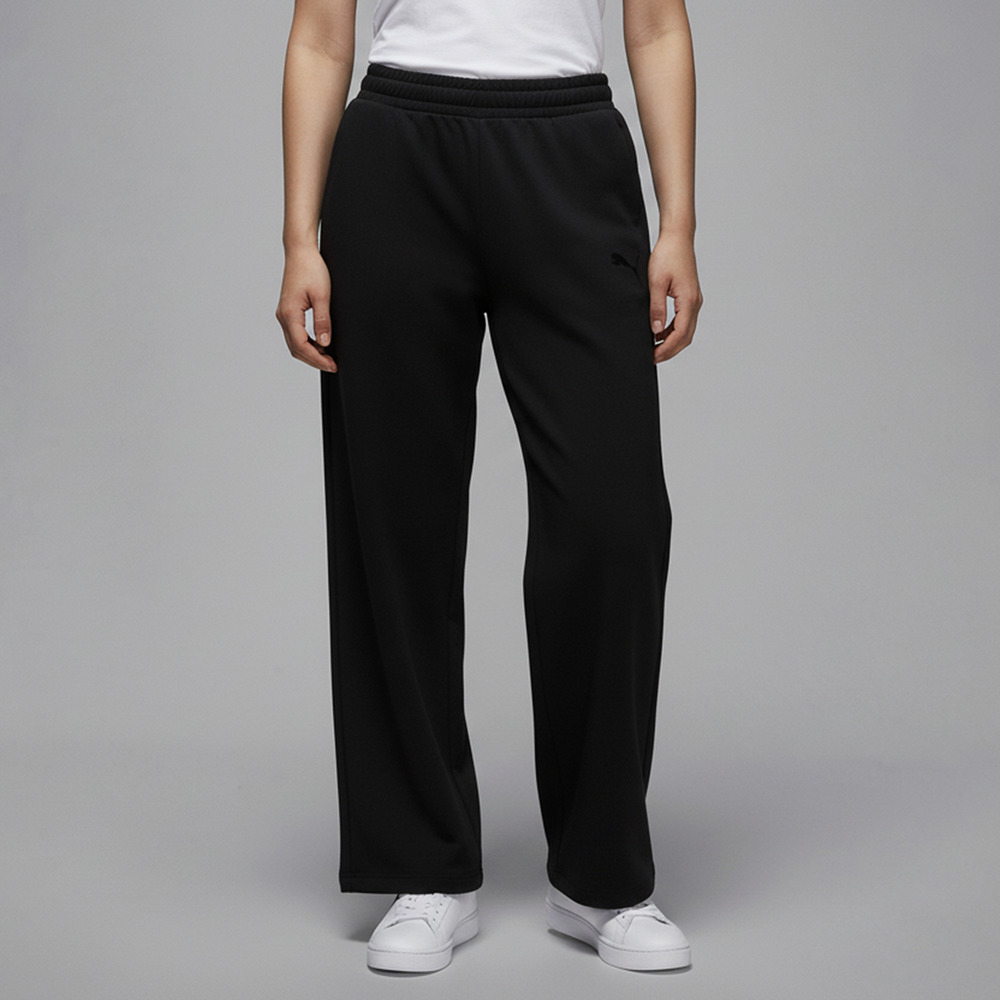 puma彪马2026女子女子-ESS GRAPHICS KNITTED PANT-黑色针织长裤63744601