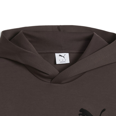 puma彪马2026男子男子-ESS ELEVATED CAT LOGO Rel-巧克力棕针织连帽卫衣63678931