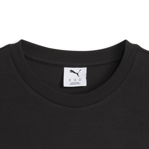 puma彪马2026男子男子-ESS ELEVATED CAT LOGO Rel-黑色针织无帽卫衣63679101