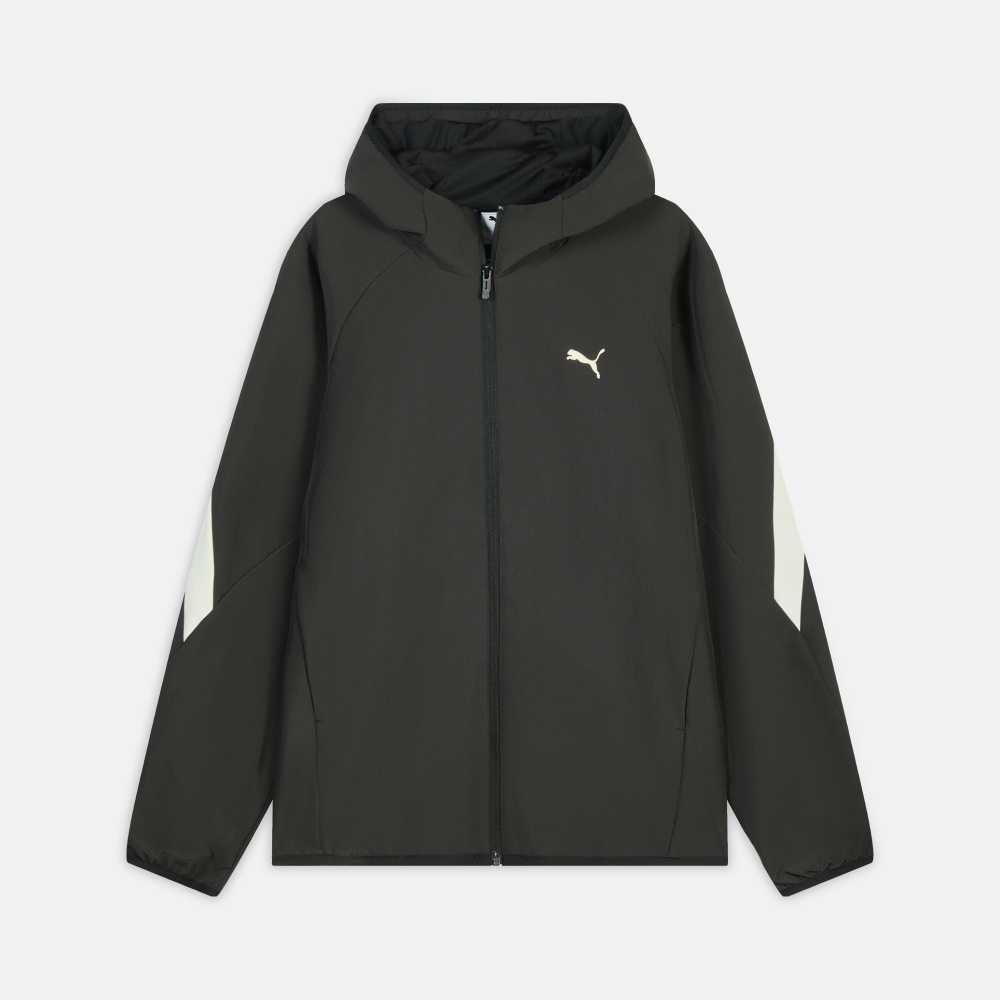 puma彪马2026男子男子-ESS HALF CONTRAST JACKET-黑色梭织连帽外套69468101