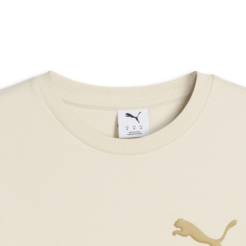 puma彪马2026男子男子-ESS ELEVATED CAT LOGO Rel-雪白色针织无帽卫衣63679187