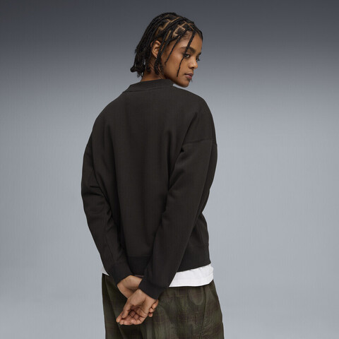 puma彪马2026女子女子-SELECT Essentials W Crew-黑色针织无帽卫衣63473501