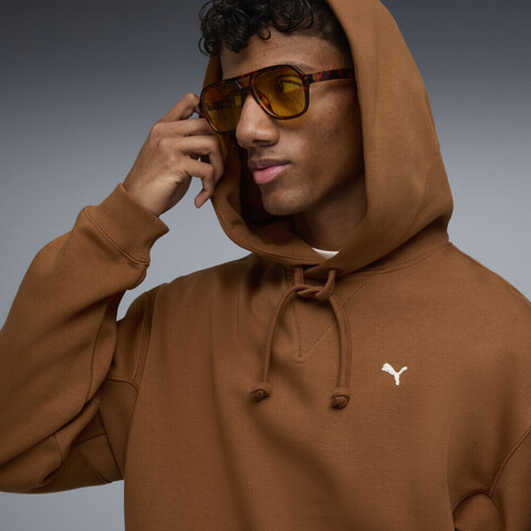 puma彪马2026男子男子-SELECT Essentials Hoodie-柚木色针织连帽卫衣63473207