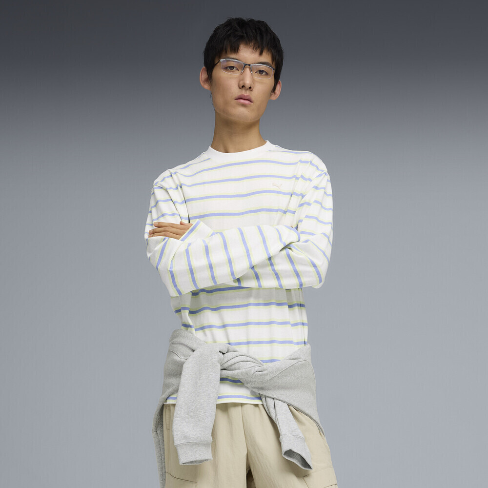 puma彪马2026男子男子-SELECT Essentials Longsle-彪马白针织无领长T63473102