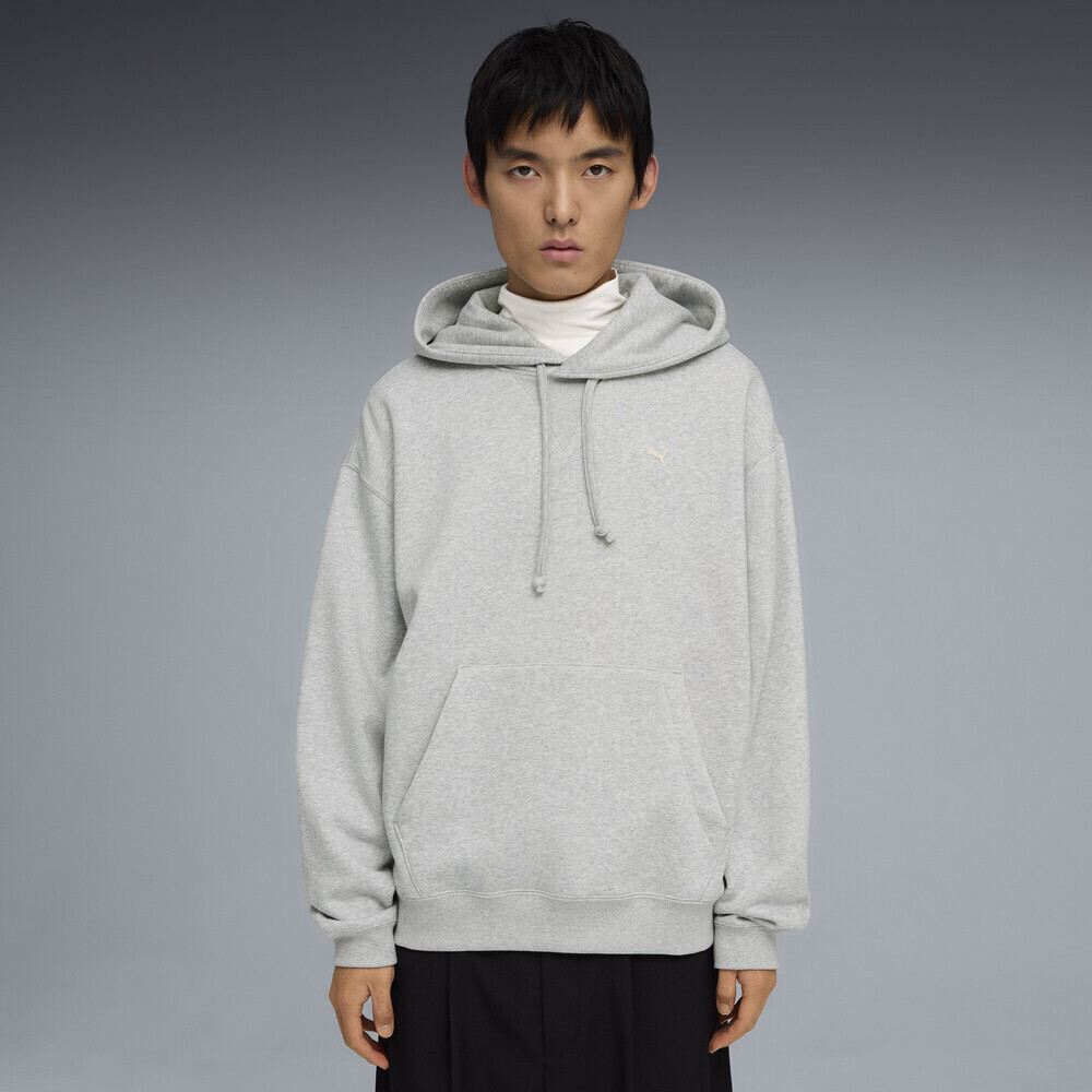 puma彪马2026男子男子-SELECT Essentials Hoodie-浅混合灰针织连帽卫衣63473204