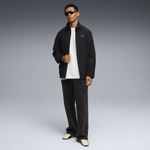 puma彪马2026男子男子-PUMATECH Woven Track Jack-黑色梭织无帽外套69419401