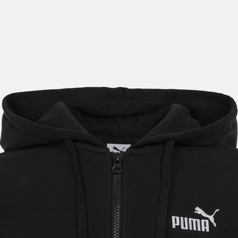 puma彪马2026男子男子-FULL-ZIP HOODIE DK-黑色针织连帽外套69545301