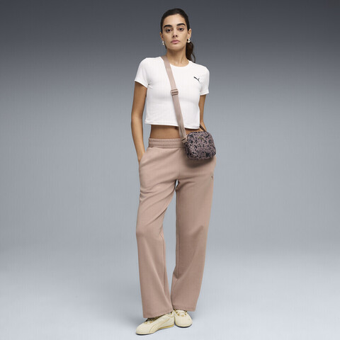 puma彪马2026女子女子-ESS ELEVATED Straight Leg-砂岩棕针织长裤69409488