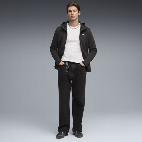 puma彪马2026男子男子-PUMATECH FULL-ZIP Hoodie-黑色针织连帽外套69419601