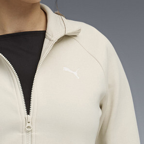 puma彪马2026女子女子-ESS Slim Track Jacket DK-雪白色针织无帽外套63453087
