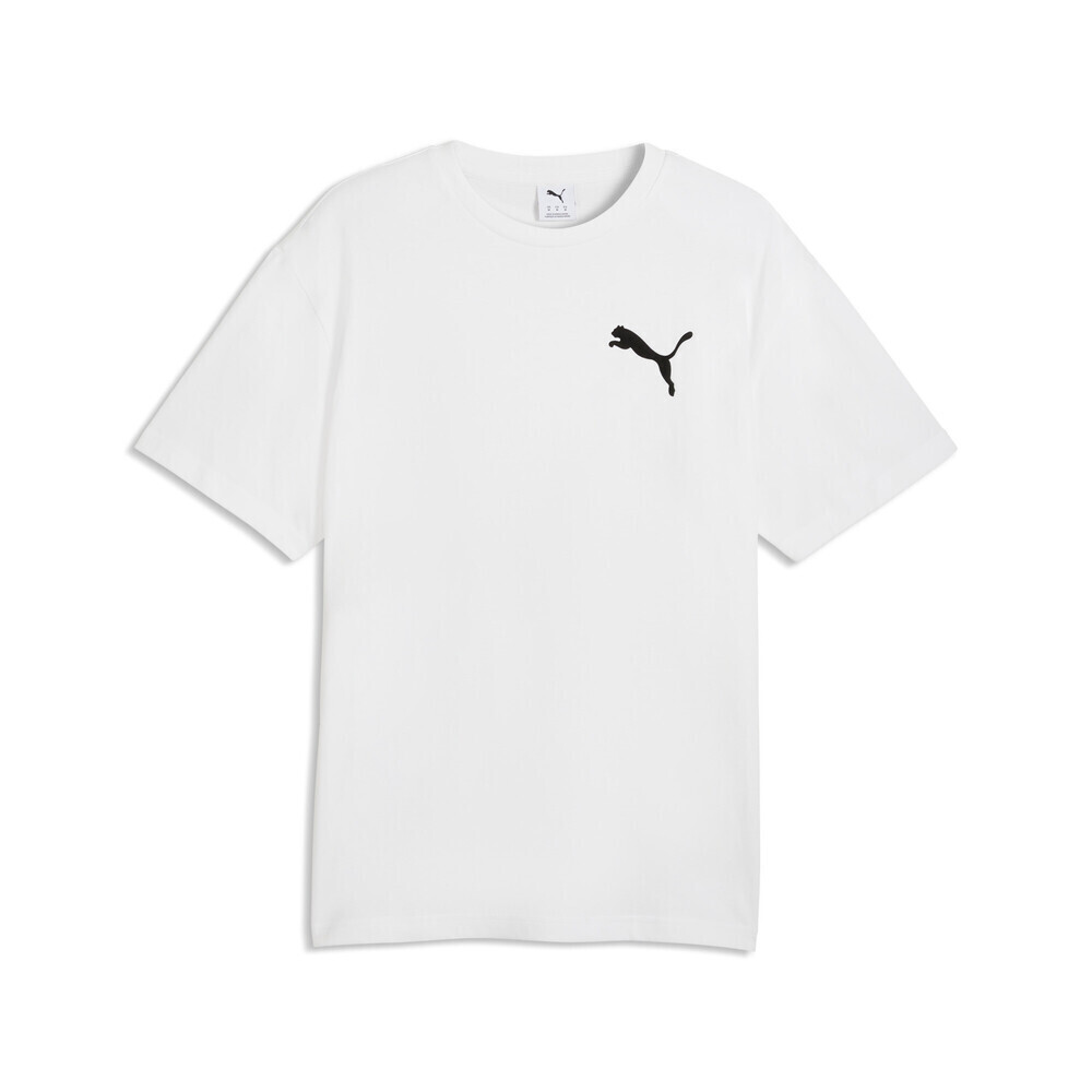 puma彪马2026男子男子-ESS ELEVATED CAT LOGO Rel-彪马白针织无领短T63777502