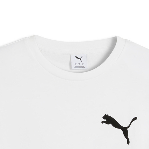 puma彪马2026男子男子-ESS ELEVATED CAT LOGO Rel-彪马白针织无领短T63777502