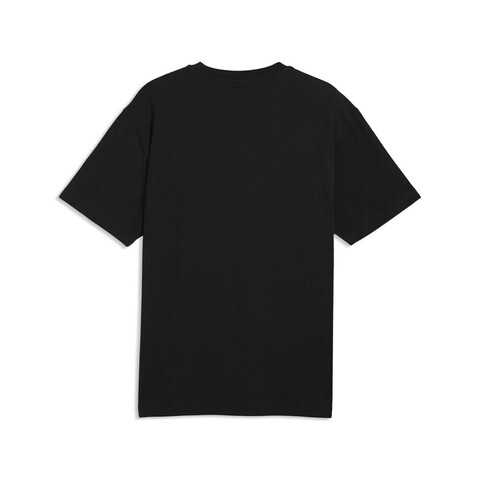 puma彪马2026男子男子-ESS ELEVATED CAT LOGO Rel-黑色针织无领短T63777501