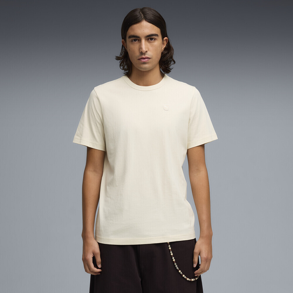 puma彪马2026男子男子-ESS ELEVATED Tee-雪白色针织无领短T69588387