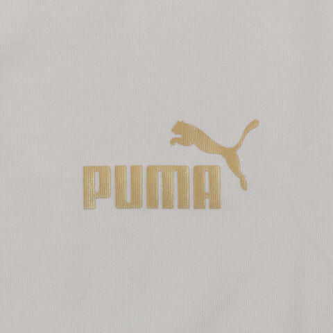 puma彪马2026男子男子-ESS METALLIC No.1 Logo Te-雪白色针织无领短T69444887