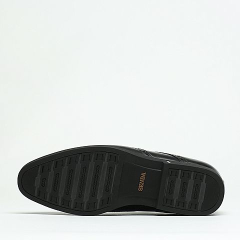Senda/森达秋季专柜同款黑色牛皮男皮鞋JI101CM6