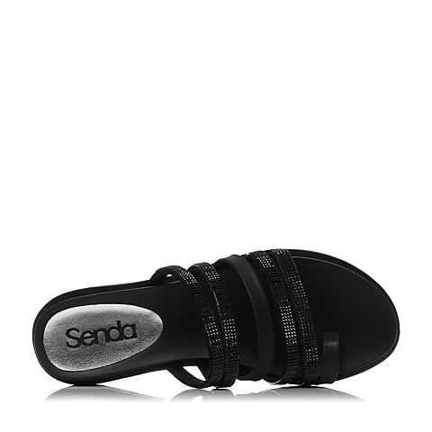 Senda/森达夏季专柜同款时尚休闲女拖鞋3SI35BT7