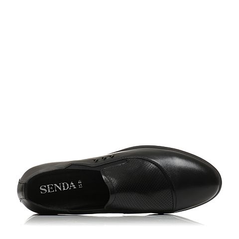 Senda/森达夏季专柜同款时尚英伦牛皮革商务正装男鞋1SJ01BA7