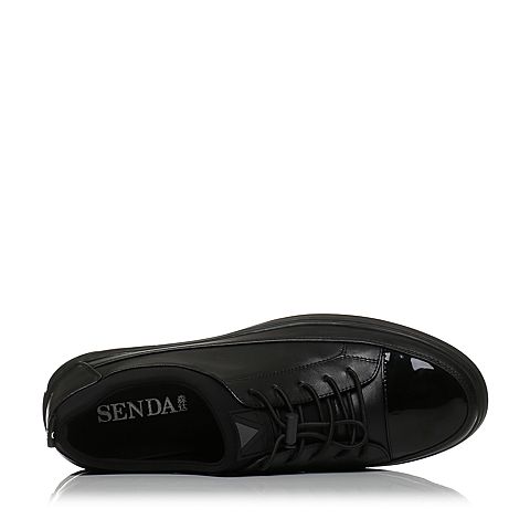 Senda/森达秋季专柜同款韩版舒适男休闲板鞋1LH03CM7