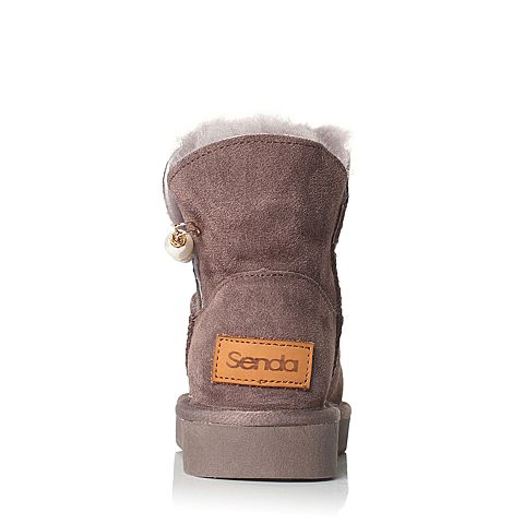 Senda/森达冬季专柜同款潮流简约女雪地靴3GN22DD7