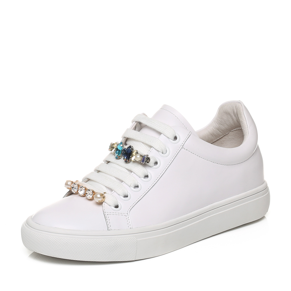 senda/森达秋季时尚大方舒适休闲女小白鞋028-1cm7