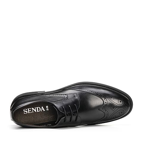 Senda/森达秋季新款专柜同款布洛克款式英伦商务男鞋1LU20CM8