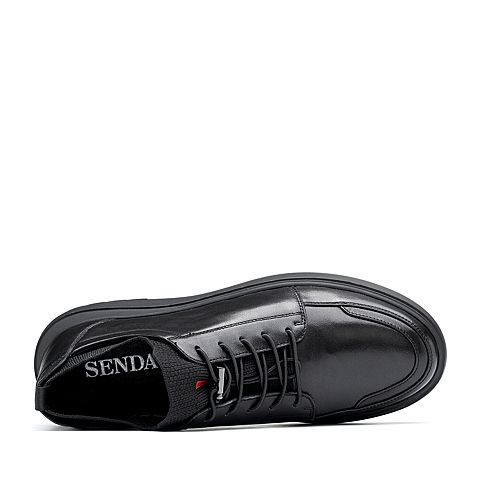 Senda/森达冬季新款专柜同款韩版潮流厚底男休闲鞋1PS08DM8