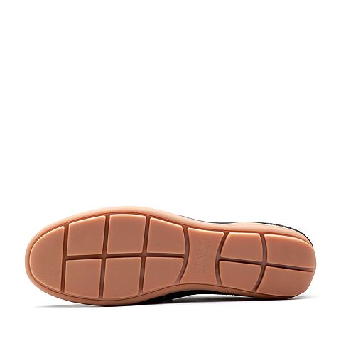 森达夏季新款专柜同款一脚蹬舒适平底男豆豆鞋1SR06BM9