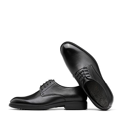 森达秋季新款专柜同款简约正装系带商务男鞋1VN08CM9