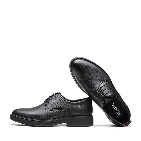 森达冬季新款专柜同款青年正装绅士商务男鞋1PC11DM9