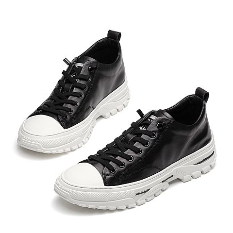 森达冬季新款专柜同款韩版青年潮流休闲男板鞋2WO11DM9