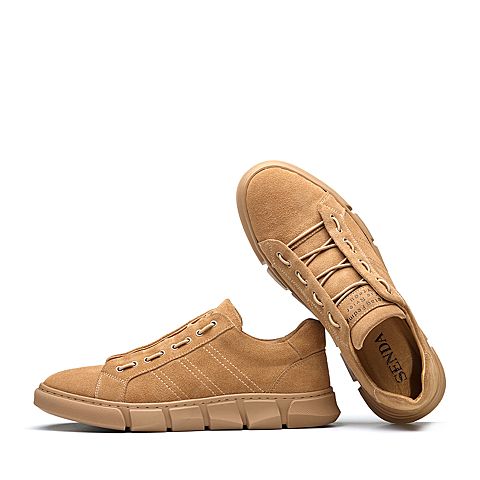 森达2020春季新款专柜同款韩版户外舒适男休闲鞋1DK15AM0