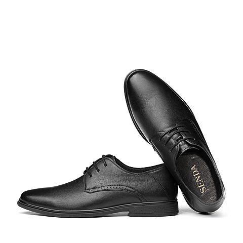森达2020春季新款专柜同款英伦时尚舒适商务男鞋V9A01AM0