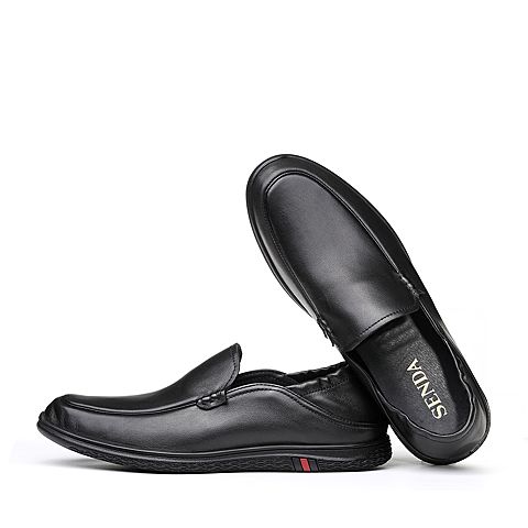 森达2020春季新款专柜同款一脚蹬通勤舒适商务男鞋1DW40AM0