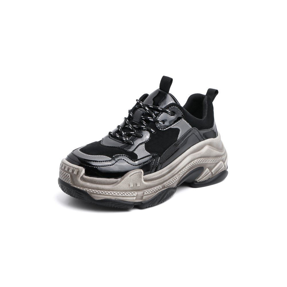 森达2020春季新款韩版运动风舒适休闲厚底女旅游老爹鞋Z1922AM0