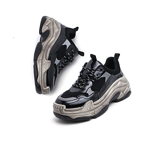 森达2020春季新款韩版运动风舒适休闲厚底女旅游老爹鞋Z1922AM0