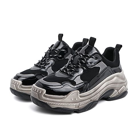 森达2020春季新款韩版运动风舒适休闲厚底女旅游老爹鞋Z1922AM0