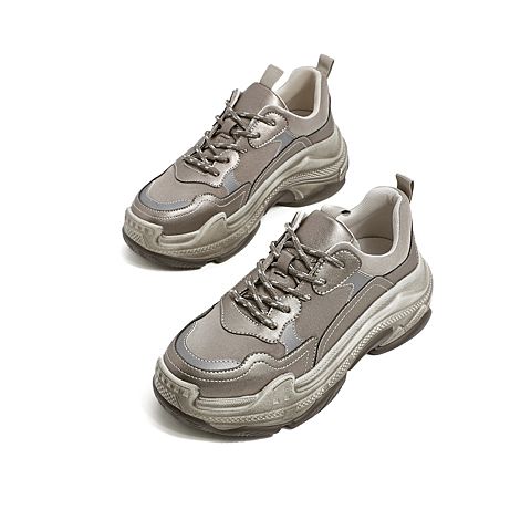 森达2020春季新款韩版运动风舒适休闲厚底女旅游老爹鞋Z1922AM0