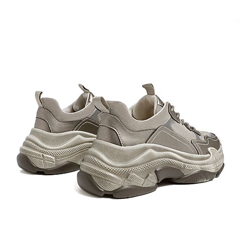 森达2020春季新款韩版运动风舒适休闲厚底女旅游老爹鞋Z1922AM0