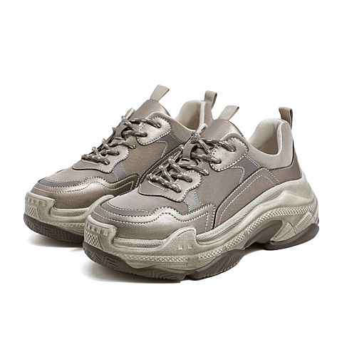 森达2020春季新款韩版运动风舒适休闲厚底女旅游老爹鞋Z1922AM0