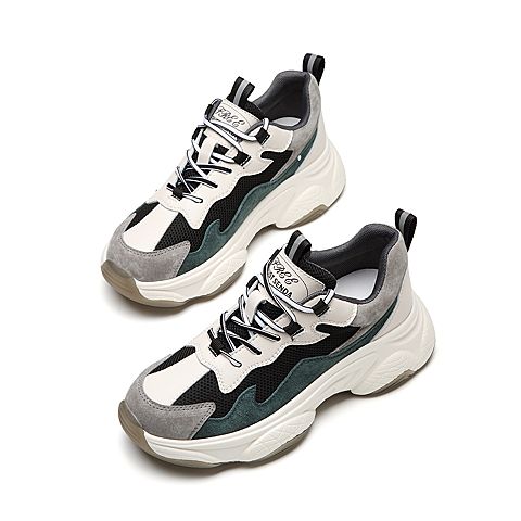 森达2020春季新品厚底撞色ins潮休闲智熏老爹鞋街拍女3TS02AM0