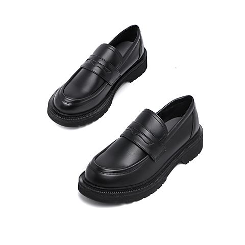 森达2020春季新款简约青年户外休闲方跟女单鞋ZLFX3AM0