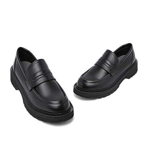 森达2020春季新款简约青年户外休闲方跟女单鞋ZLFX3AM0