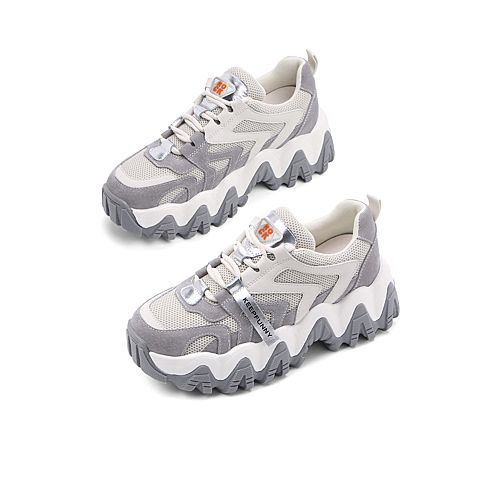 森达2020春季新款户外旅游青年厚底休闲女老爹鞋ZLDX3AM0