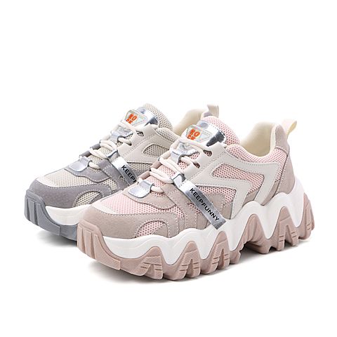 森达2020春季新款户外旅游青年厚底休闲女老爹鞋ZLDX3AM0